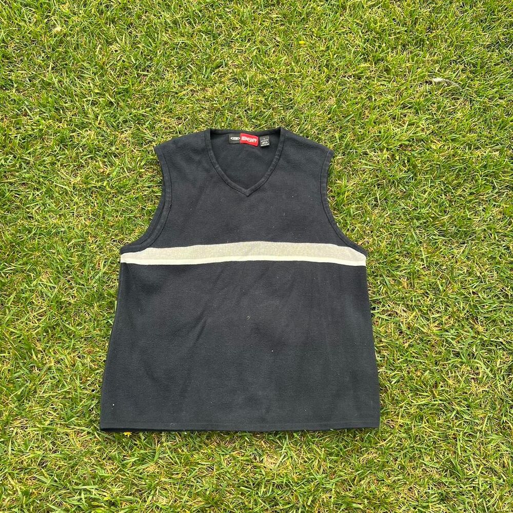 Structure sweater vest navy y2k mens size L Large
